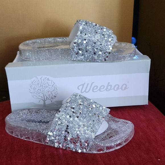 ❤New embellished sparkle slides - Picture 3 of 4